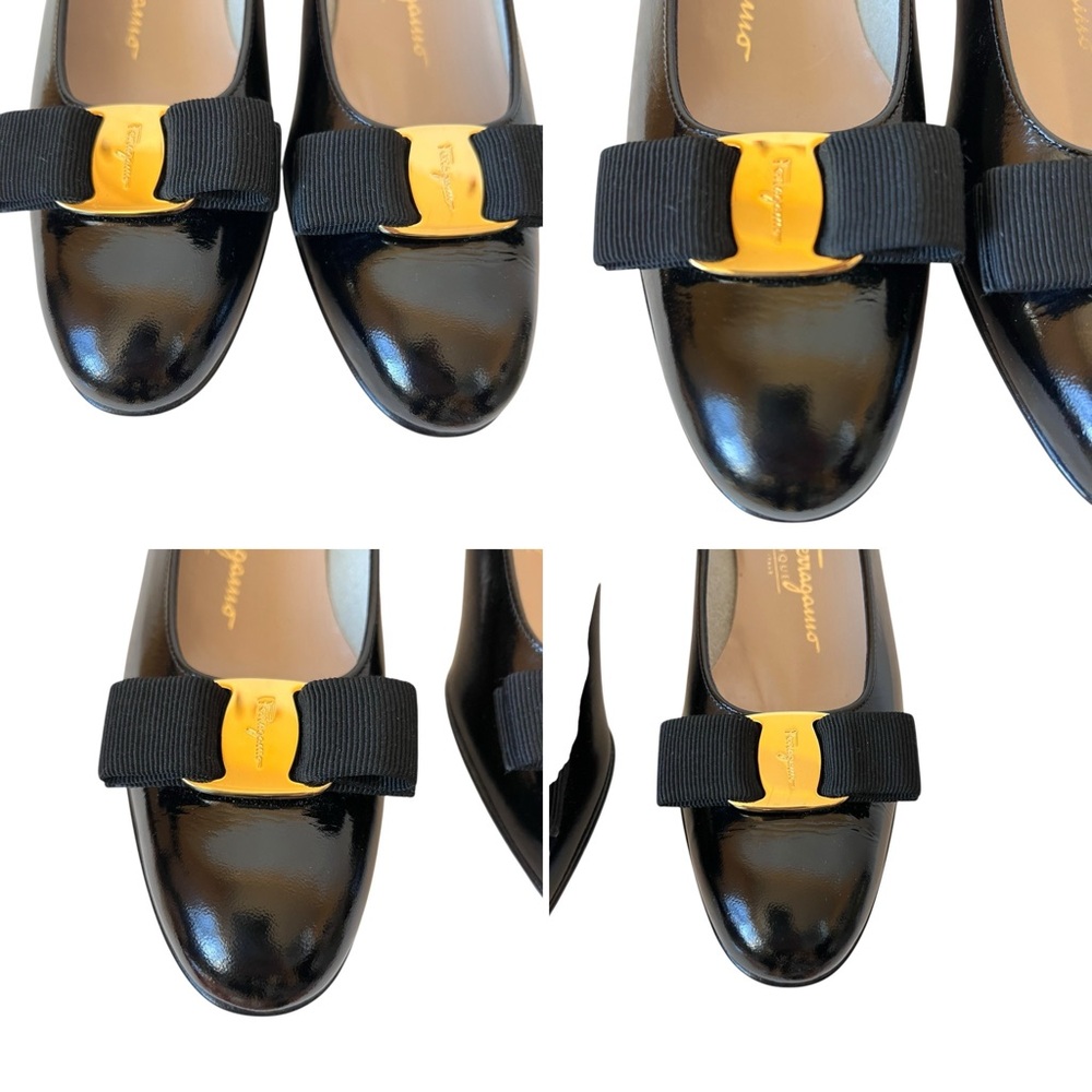 Sold! Salvatore Ferragamo Black  with Bow Detail size 8 AAAA new - Picture 14 of 16